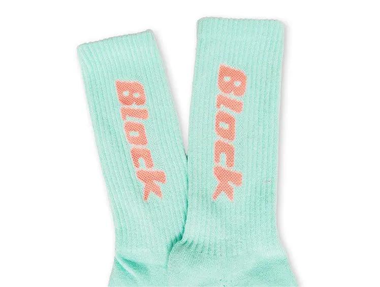 Calcetin Largo Block Unisex Aqua