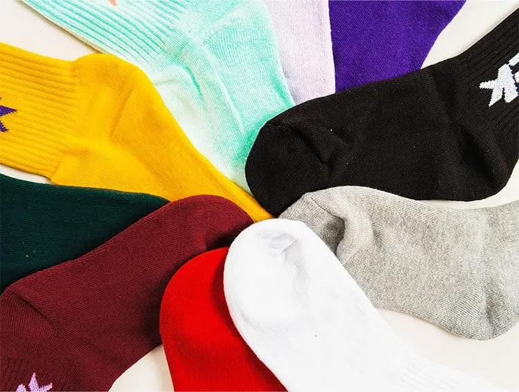 Calcetin Largo Block Unisex Blanco