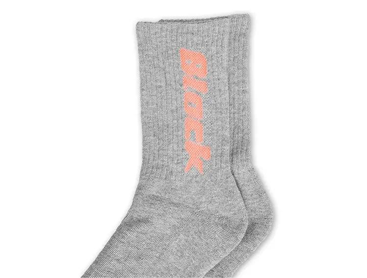 Calcetin Largo Block Unisex Gris Melange