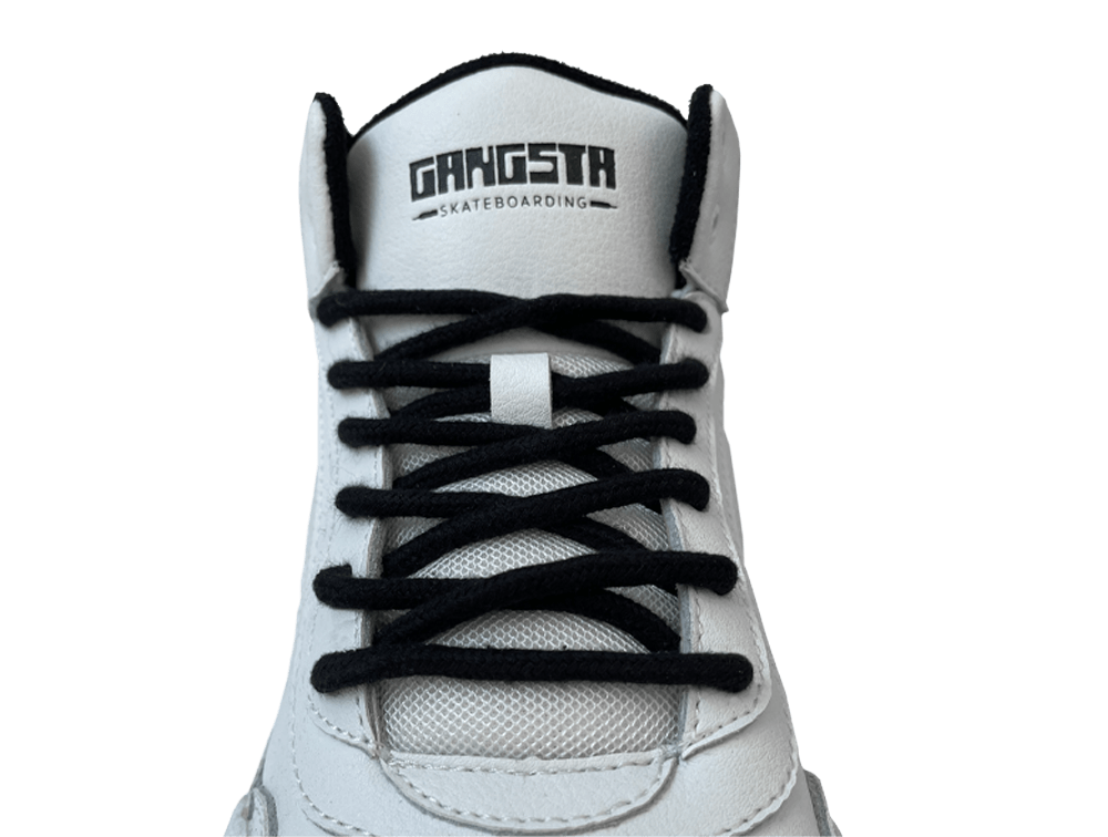 Cordones Gangsta Sl Round 2 Unisex Negro-Blanco