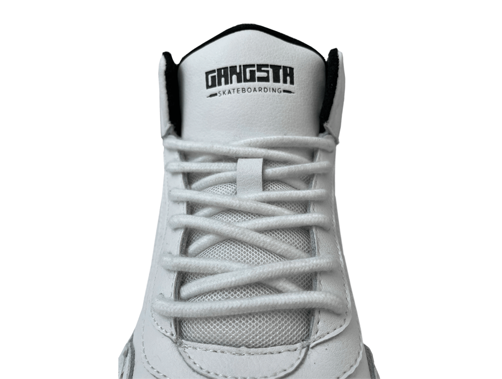 Cordones Gangsta Sl Round 2 Unisex Negro-Blanco